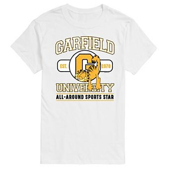 Men's Garfield University Sports Star Graphic Tee