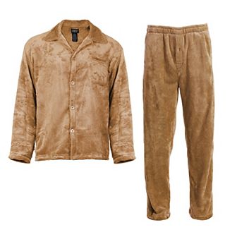 Gioberti Men's 2 pc Super Soft Plush Pajama Set