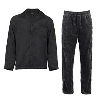 Gioberti Men's 2 pc Super Soft Plush Pajama Set