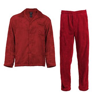 Gioberti Men's 2 pc Super Soft Plush Pajama Set