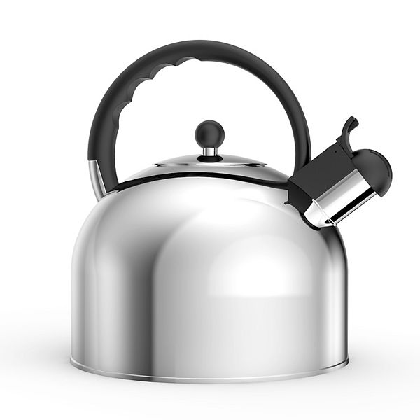 3.17 Quart Stainless Steel Whistling Tea Kettle Teapot With Wide Mouth