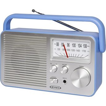 Jensen Blue Portable AM / FM Radio