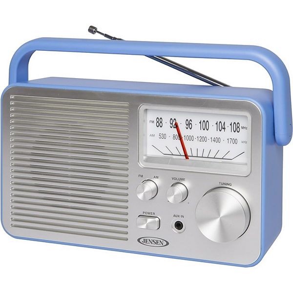 Jensen Blue Portable AM / FM Radio