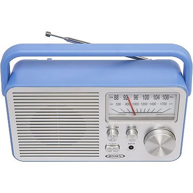 Jensen Blue Portable AM / FM Radio