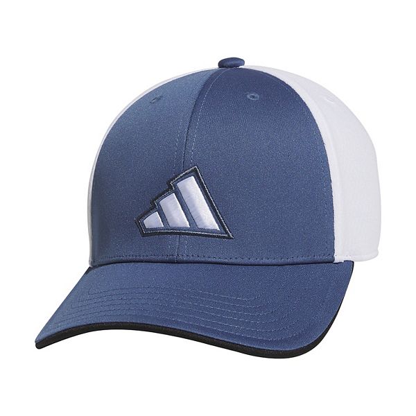 Men s adidas 3 Stripe Logo Stretch Fit Golf Hat
