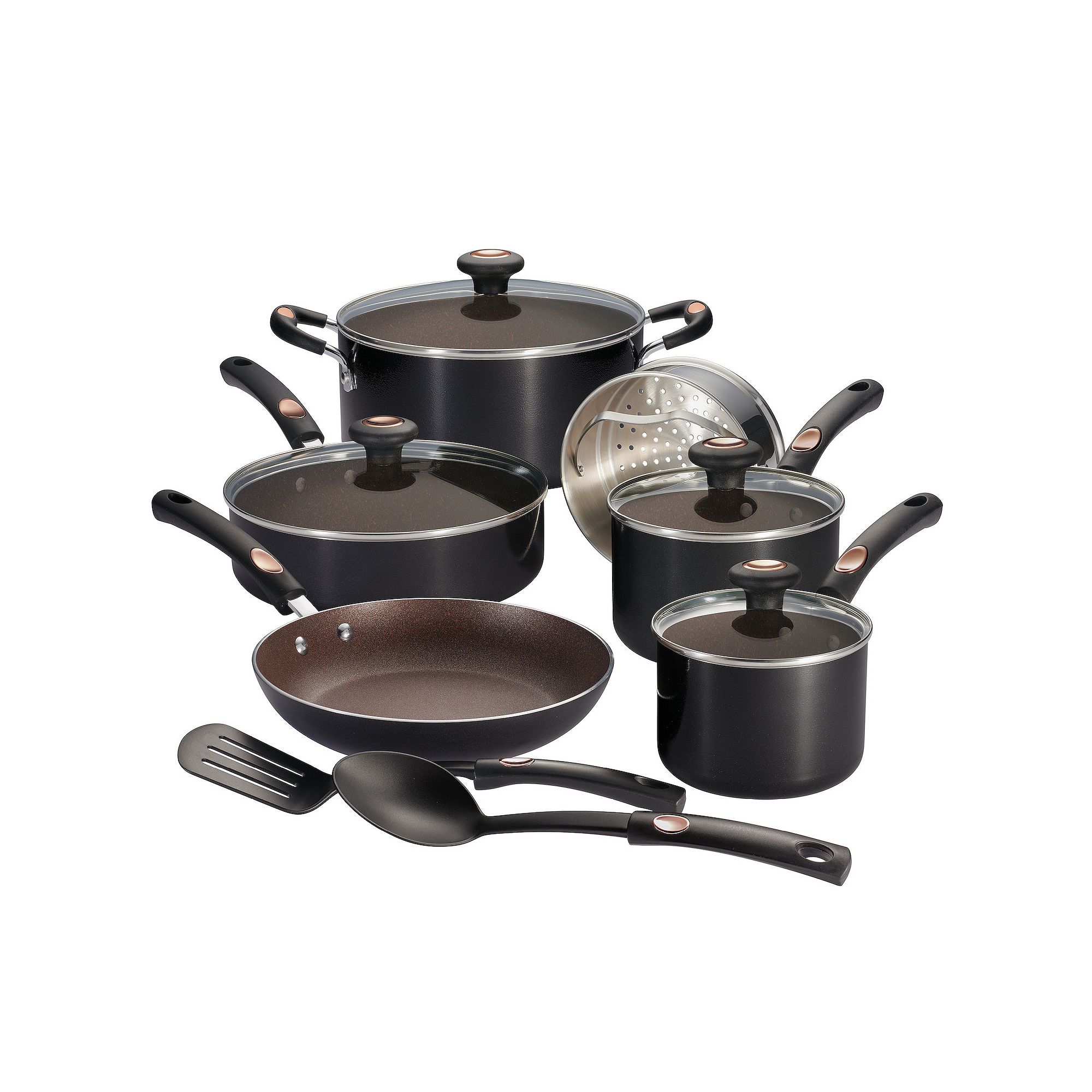 Tramontina 12-pc. Aluminum Nonstick Cookware Set, Black