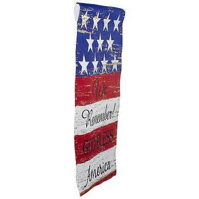 Northlight "We Remember!" Patriotic Americana Outdoor Garden Flag 12.5" x 18"