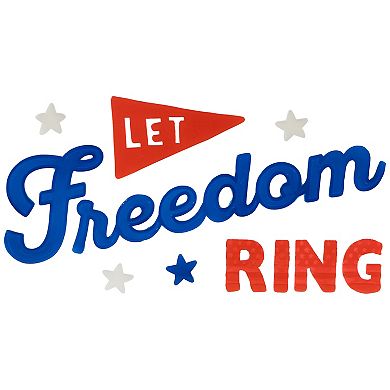 Northlight Double Sided Fourth of July Celebration Gel Window Clings 6-pack Set