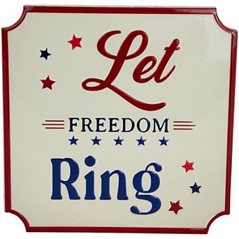 Northlight Let Freedom Ring Metal Wall Decor