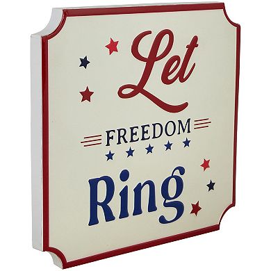 Northlight Let Freedom Ring Metal Wall Decor