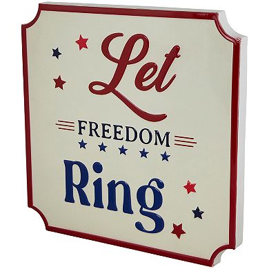 Northlight Let Freedom Ring Metal Wall Decor