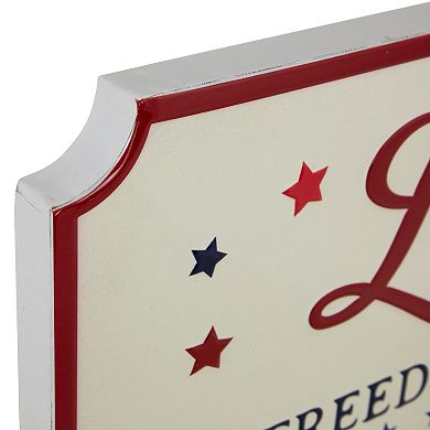 Northlight Let Freedom Ring Metal Wall Decor