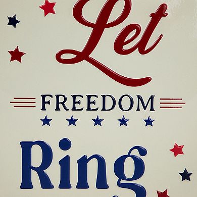 Northlight Let Freedom Ring Metal Wall Decor