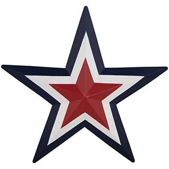 Northlight Red, White, & Blue Star Metal Wall Decor