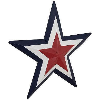 Northlight Red, White, & Blue Star Metal Wall Decor