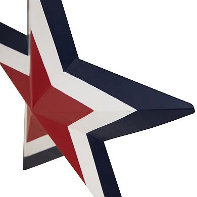 Northlight Red, White, & Blue Star Metal Wall Decor