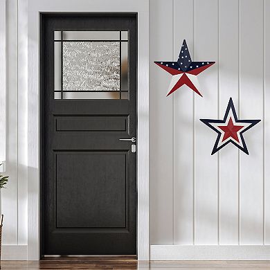 Northlight Red, White, & Blue Star Metal Wall Decor