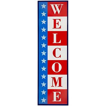 Northlight Americana Welcome Metal Wall Sign