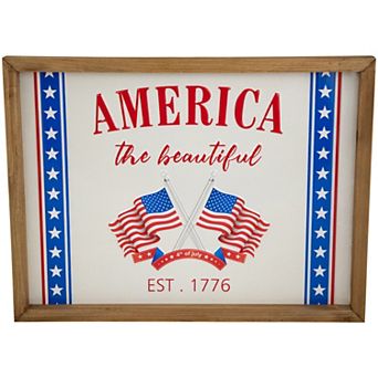 Northlight America the Beautiful Framed Wall Decor