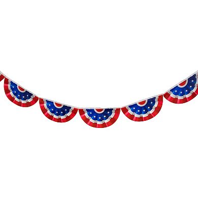 Northlight 9.75-Foot Americana USA Flag Bunting Wall Decor