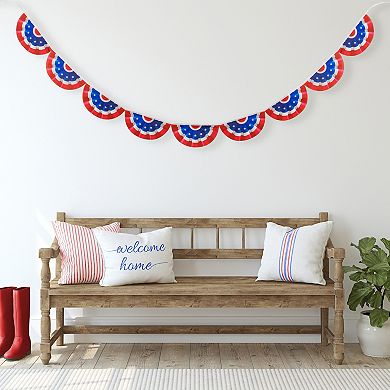 Northlight 9.75-Foot Americana USA Flag Bunting Wall Decor