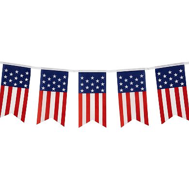 Northlight 9.75-Foot Americana USA Flag Swallowtail Hanging Wall Decor