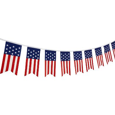 Northlight 9.75-Foot Americana USA Flag Swallowtail Hanging Wall Decor