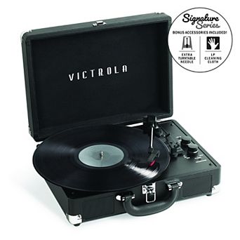 Victrola Journey+ Bluetooth Suitcase Record Player Bundle