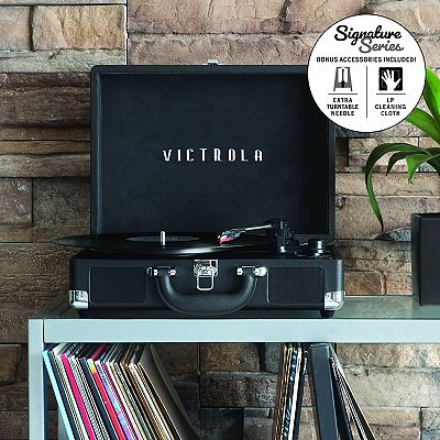 Victrola Journey+ Bluetooth Suitcase Record Player Bundle