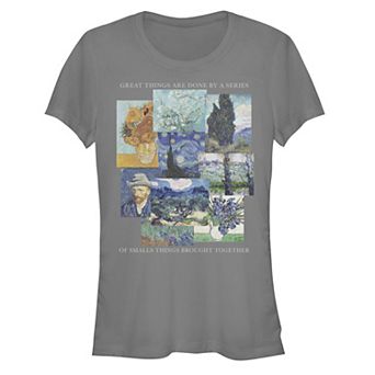 Juniors' Van Gogh Painting Gallery Fitted Graphic Tee