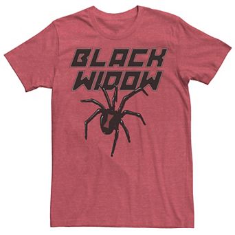 Men's Black Widow Name Logo Graphic Tee