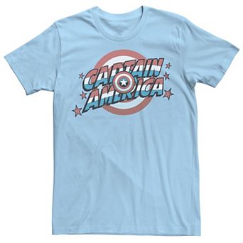 Men's Captain America Patriotic Logo Graphic Tee