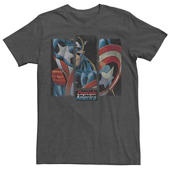 Men's Captain America Detail Shots Graphic Tee