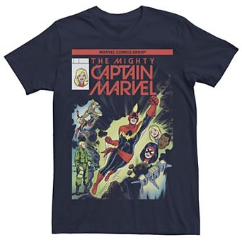 Men's Captain Marvel The Mighty Cover Graphic Tee