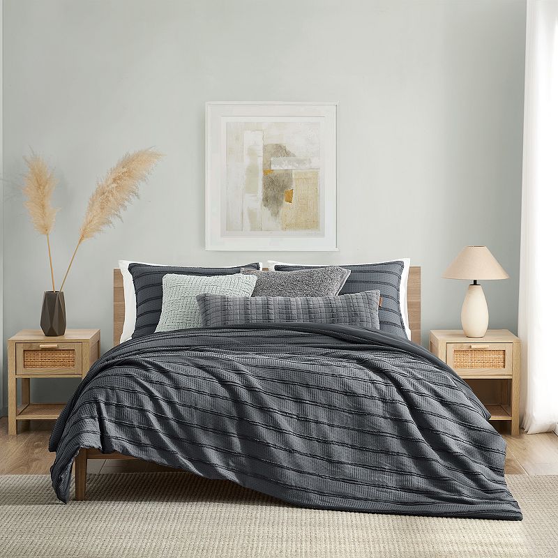 Koolaburra by UGG Koolawash Kent Comforter Set with Shams, Grey Gray