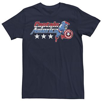 Men's Captain America USA Colors Graphic Tee