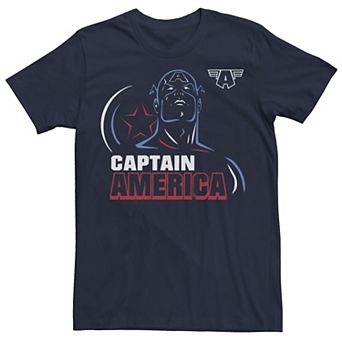 Men's Captain America Standing Tall Graphic Tee