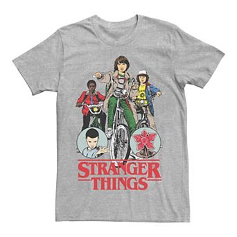 Men's Stranger Things Cartoon Style Poster Graphic Tee