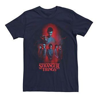 Men's Stranger Things Red Lights Poster Graphic Tee