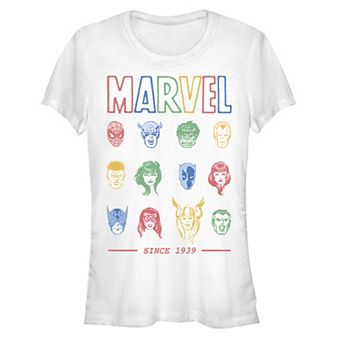 Juniors' Marvel Heroes Since 1939 Graphic Tee