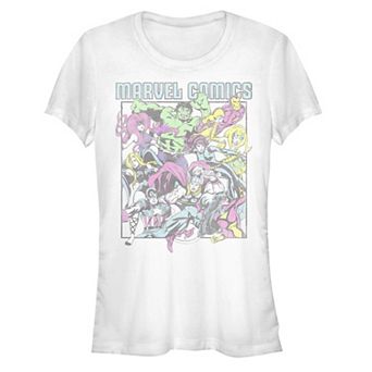 Juniors' Marvel Comics Heroes Graphic Tee