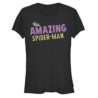 Juniors' The Amazing Spider-Man Classic Logo Graphic Tee