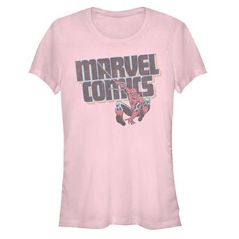 Juniors' Marvel Comics Spider-Man Hanging Graphic Tee
