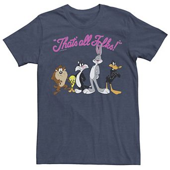 Men's Looney Tunes That's All Folks Group Graphic Tee