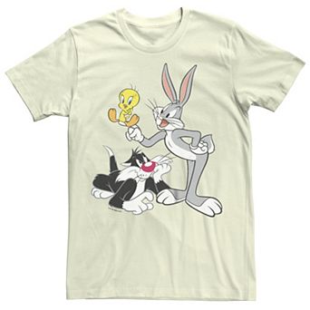 Men's Looney Tunes Bugs Bunny Tweety And Sylvester Graphic Tee