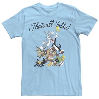 Men's Looney Tunes That's All Folks Pyramid Graphic Tee