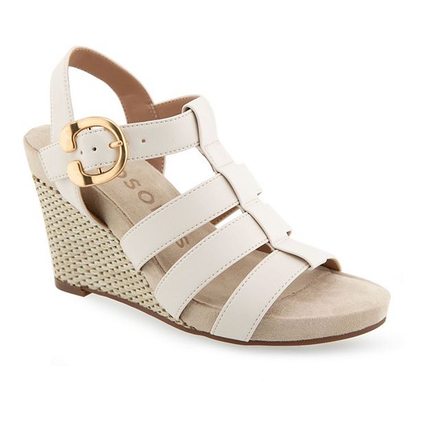 Aerosoles flower wedge sandal online