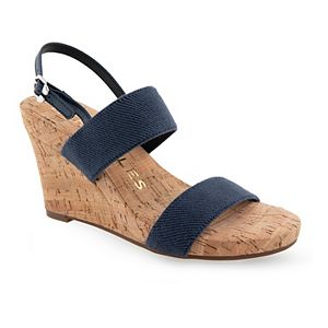Aerosoles Paige - Sandalia De Cuña Para Mujer, Piel Sintética De Huevo