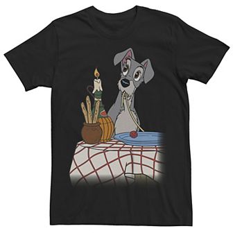 Disney's Lady And The Tramp Spaghetti Eating Tramp Men's Graphic Tee