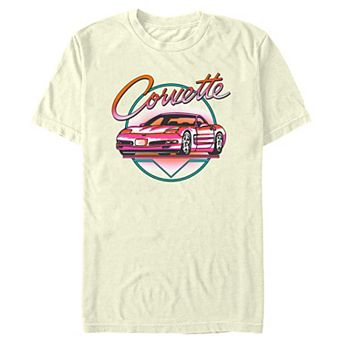 Men's Corvette Flouorescent Colors Graphic Tee